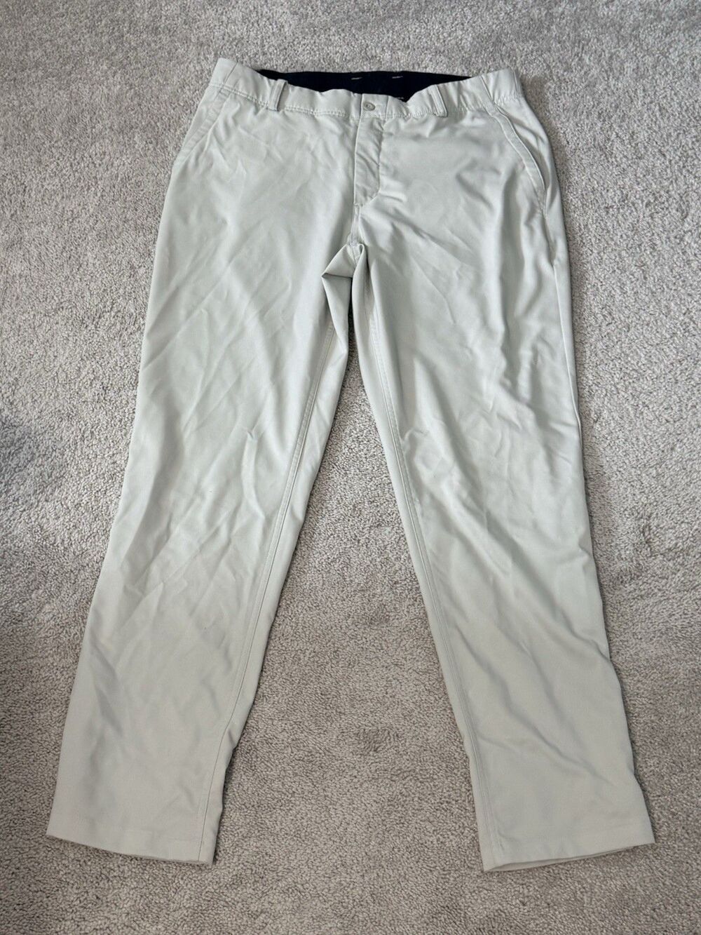 Nike Dri-Fit Men’s Pants | 34x33 | Beige | Polyester